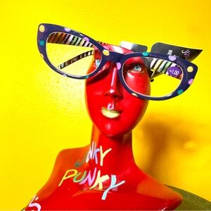 Colorful artsy reading glasses